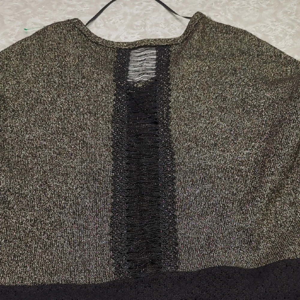 Miss Me Gold and Brown Knit Sweater Size Large - Picture 5 of 8
